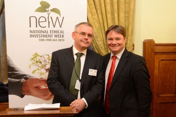 Simon Howard and Iain Wright MP at the NEIW Parliamentary Reception in 2013