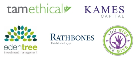 A Simplified Ethical Investment Solution event organiser logos